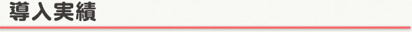 導入実績